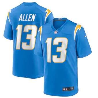 mens nike keenan allen powder blue los angeles chargers gam